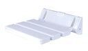 Vorschaubild Alberts® Duschklappsitz, Befestigung an der Wand, Kunststoff, weiß, Sitzfläche: 315x225mm 140892