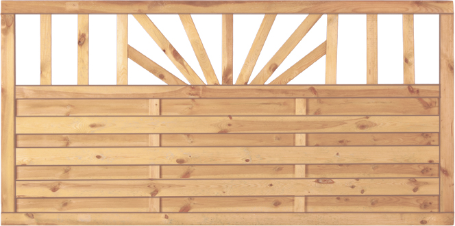 T&J FREIBURG Zaunelement 180x90 cm