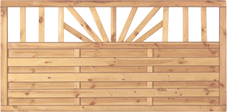 T&J FREIBURG Zaunelement 180x90 cm