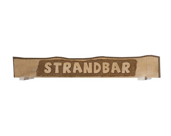 Weka handgeschnitztes Massivholzschild mit individueller Aufschrift, bis 12 Buchstaben