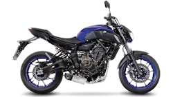 LeoVince Komplettanlage Edelstahl SBK U.B. 2/1 für YAMAHA XSR700 / MT-07 / MT-07 TRACER mit Katalysator