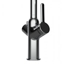 Vorschaubild 3 Wege Wasserhahn Küchenarmatur, BOD, mit 360° schwenkbarem Auslauf, abnehmbare 2 strahl Handbrause, Verchromt / Hellblau