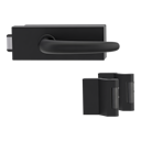 Vorschaubild Griffwerk PURISTO S -Graphitschwarz Ganzglastürbeschlagset -3-teiliger Bandsatz -mit Griff DESM ULMER GRIFF -GSC -UV