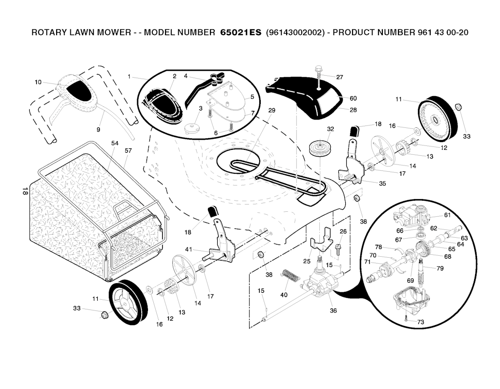 Explosionszeichnung Ersatzteile