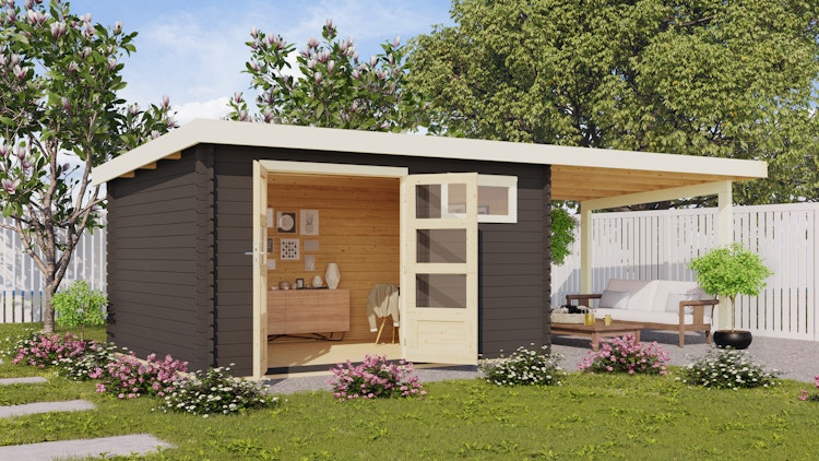 Karibu Woodfeeling Gartenhaus Bastrup 8 - 28 mm