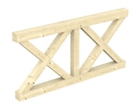 Skan Holz Andreaskreuz-Brüstung für Terrassenüberdachung Leimholz Skan Holz Andreaskreuz-Brüstung für Terrassenüberdachung LeimholzZubehörbild