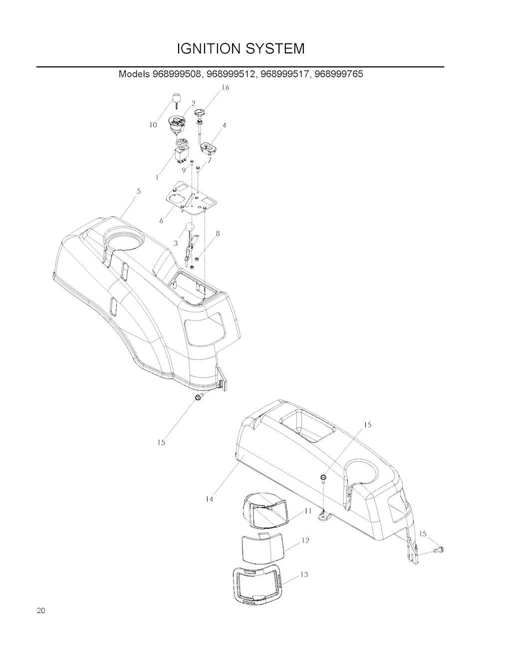 Explosionszeichnung Ersatzteile
