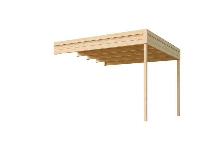 Weka Anbaudach für Gartenhaus Batu 2 - 150 oder 300 cm Breite