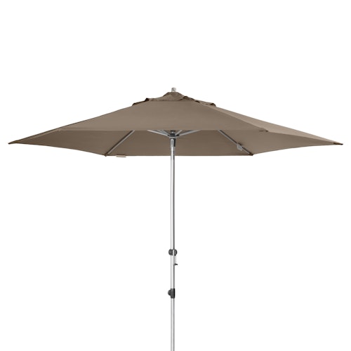 doppler Mittelmastschirm EXPERT 320 Auto-Tilt, Aluminium Silber / 100 % Polyester 180 g/m²