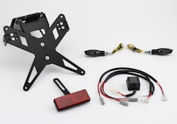 PROTECH Komplett-Set Plug and Play Kennzeichenhalter mit 2 LED-Blinkern X-SHAPE
