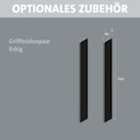 Vorschaubild Flexo Griffleistenpaar 350 x 40 mm, eckig