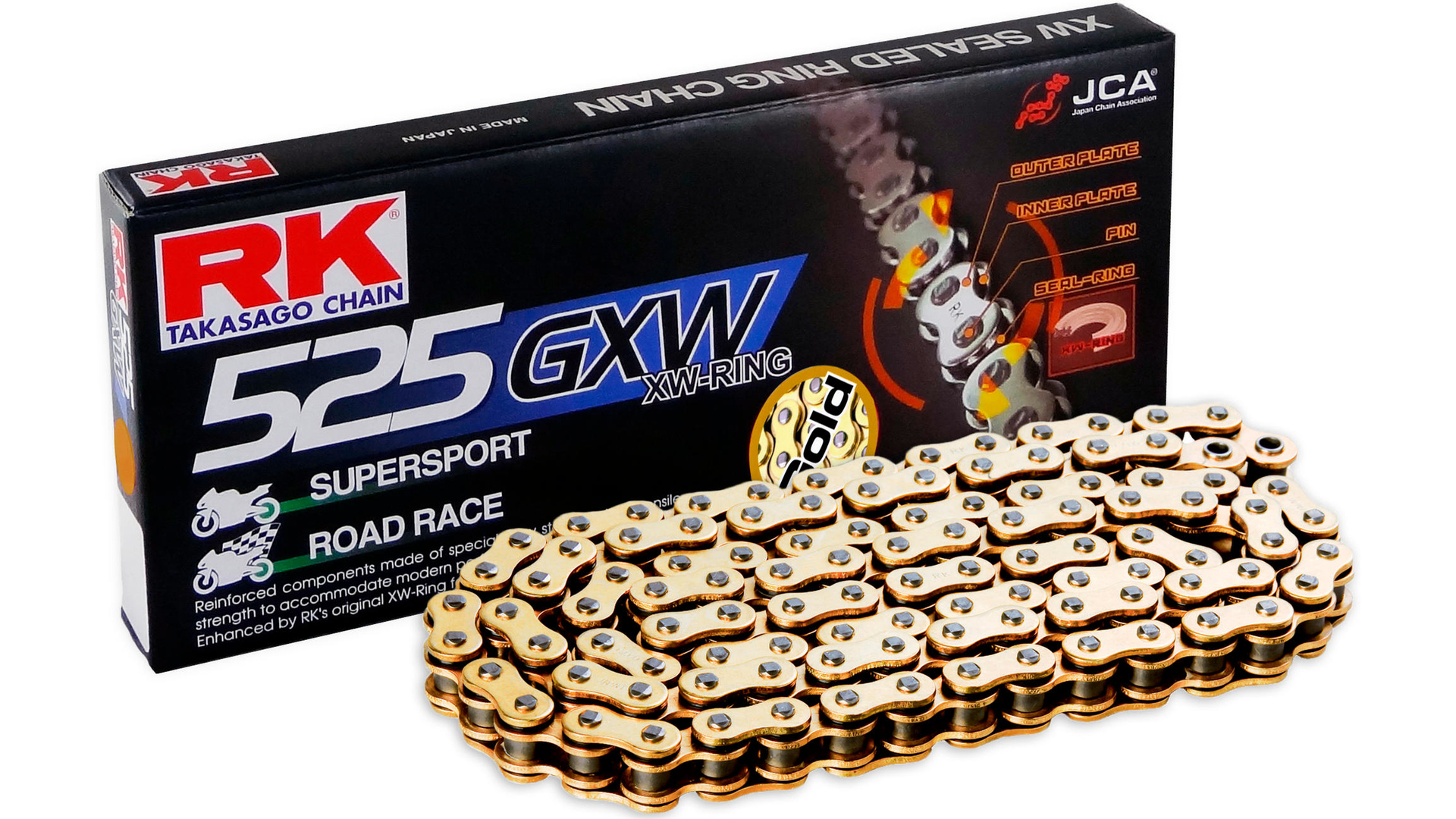 RK Kette GB525GXW, 98 Glieder