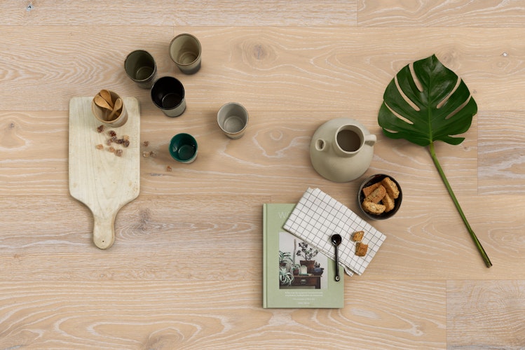 MEISTER Holzboden Natureflex HD 100 2200 x 210 x 8 mm 20016 Eiche lebhaft leichtweiß gekälkt gebürstet ultramattlackiert