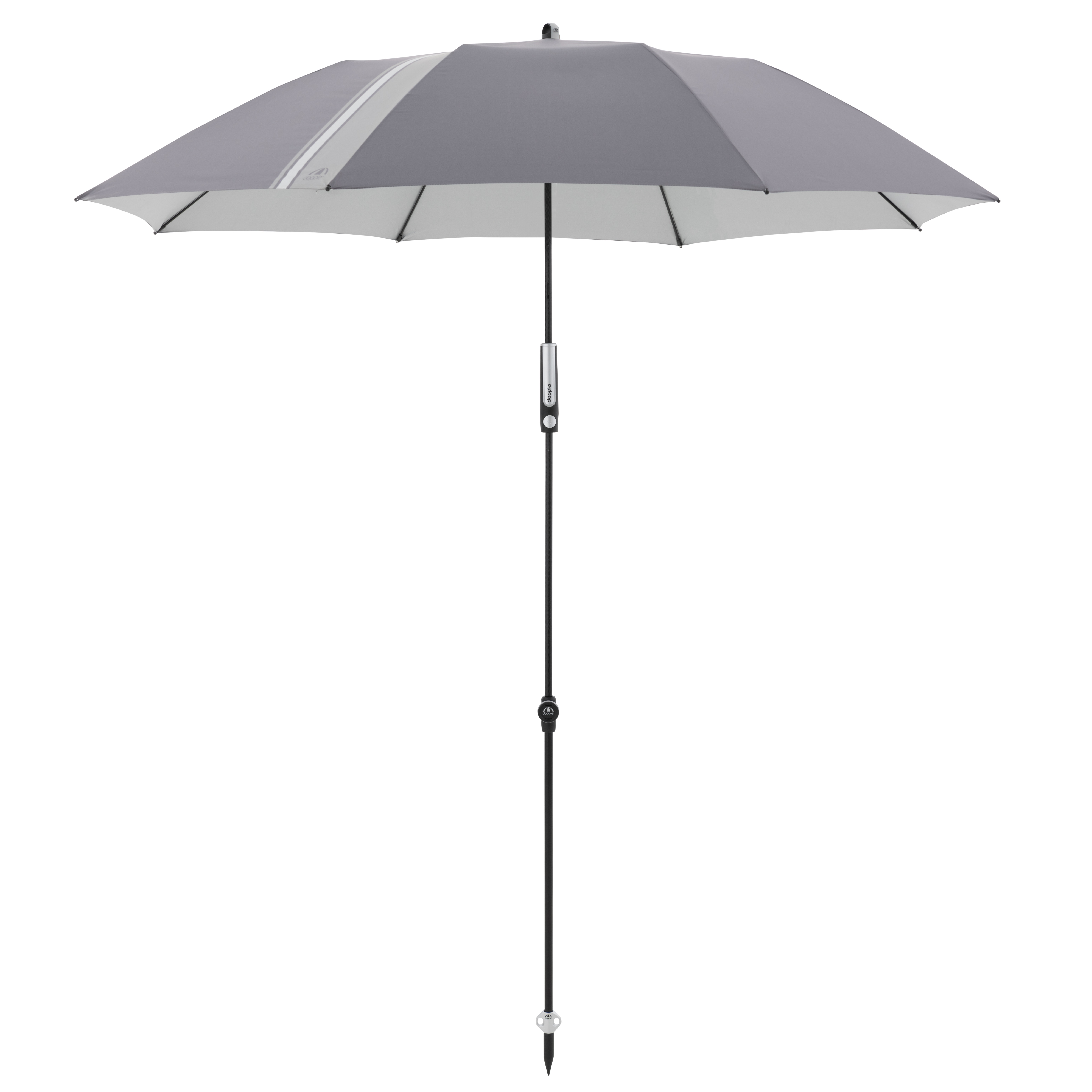 doppler Mittelmastschirm EXPERT 160 Manual Multi, Aluminium Anthrazit / 100 % Polyester 70 g/m² Anthrazit