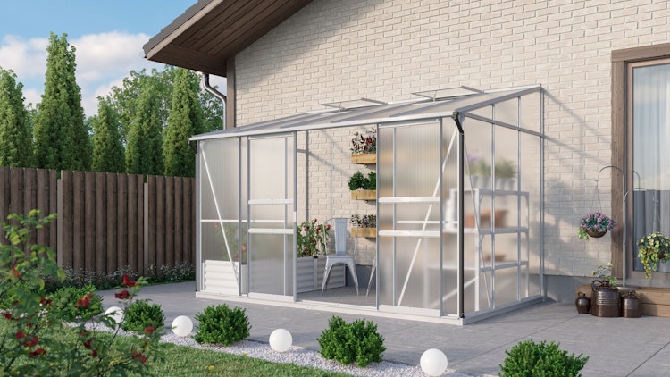 Vitavia Gewächshaus Osiris/Ida 6500 inkl. 2 Dachfenstern - 6,5 m²