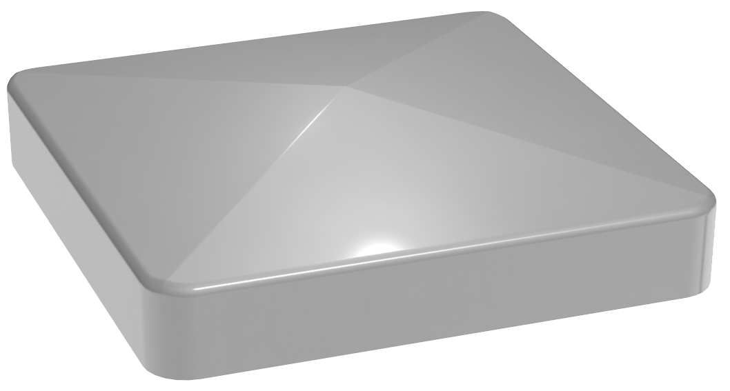 Thumbnail - GroJa Stecksystem Alu-Pfostenkappe Silbergrau