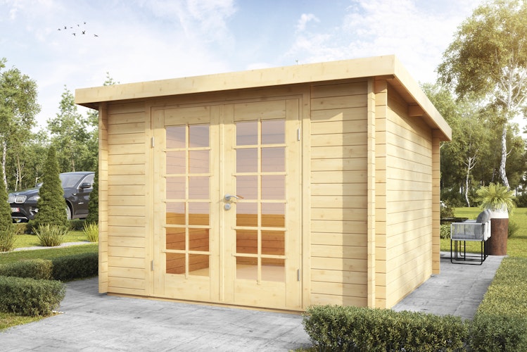 Wolff Finnhaus Blockbohlenhaus Pulti 34-B/C