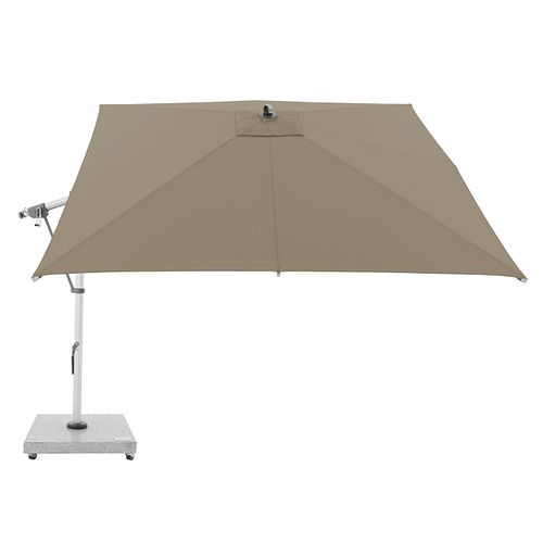 doppler Pendelschirm EXPERT 300 x 300 cm, Aluminium Silber / 100 % Polypropylen 220 g/m²
