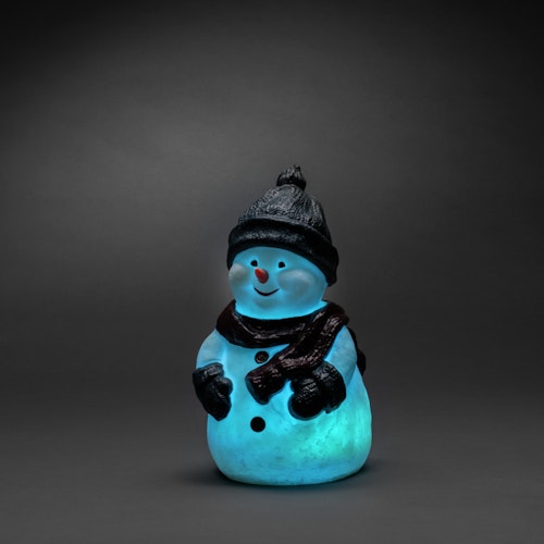 Konstsmide Weihnachtsbeleuchtung  LED Kunststoffschneemann 42,5 cm RGB