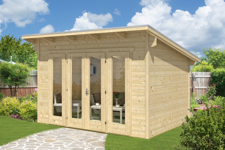 Skan Holz 28 mm Gartenhaus Ostende 1