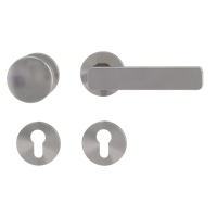 Griffwerk Wechselgarnitur VAYA 265 MINIMAL MODERN fast2fix Fast2Fix Rosetten rund Knopf R2 Samtgrau R