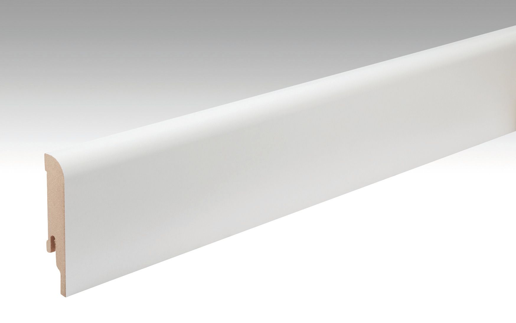 MEISTER Fussleiste Profil 5 PK  Weiß streichfähig DF 2222 - 2380 mm