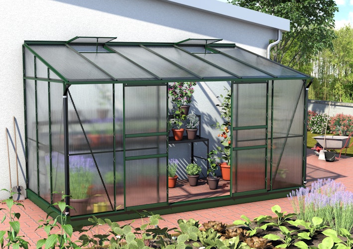 Vitavia Gewächshaus Osiris/Ida 7800 inkl. 2 Dachfenster - 7,8 m²