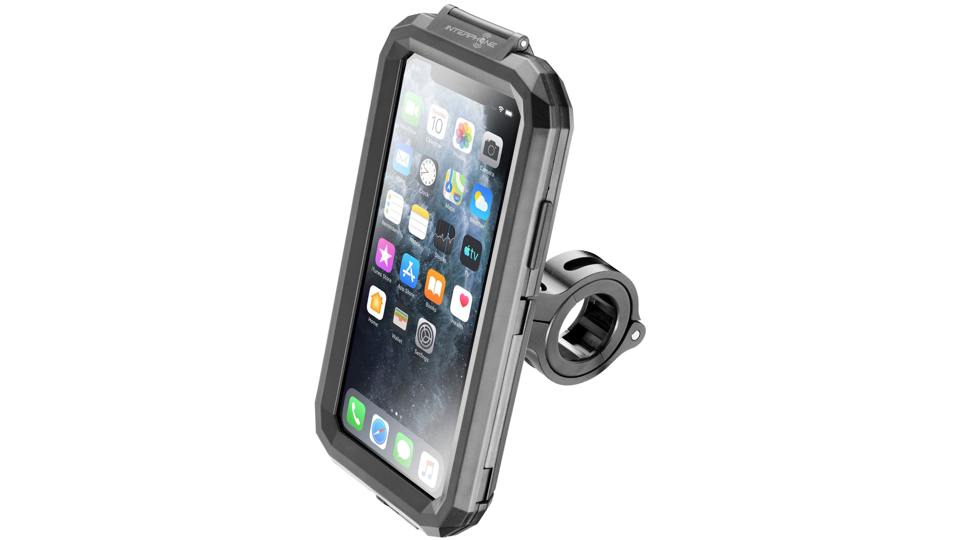 INTERPHONE Handyhalter Für IPhone 11 Pro, Rohrdurchmesser Ø 12-30 mm, Handyhalter