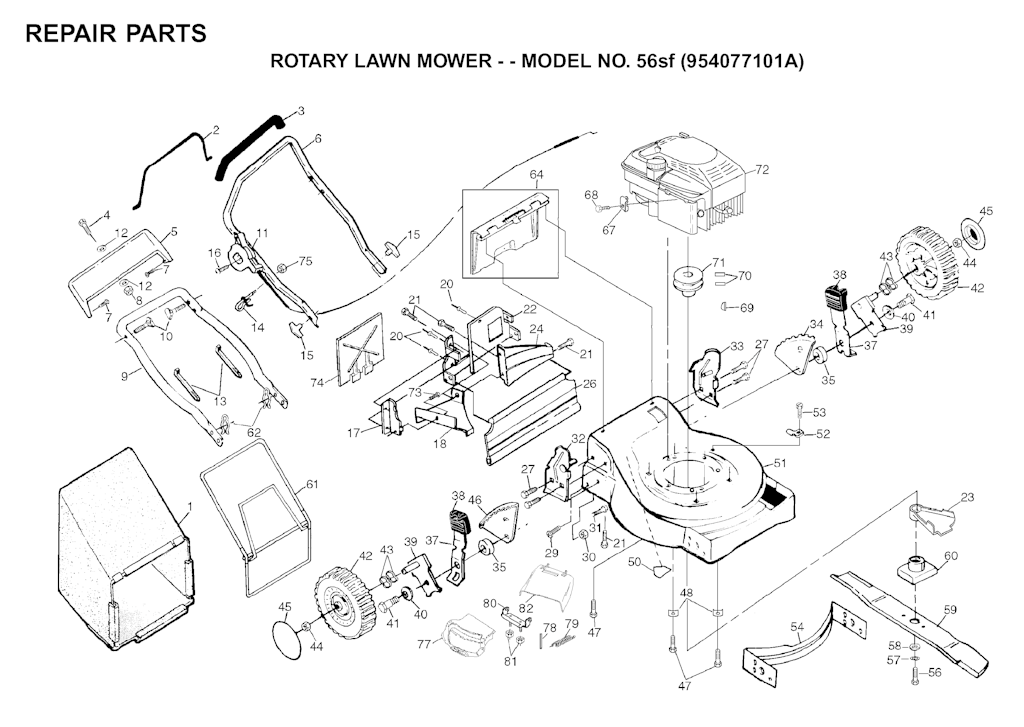 Explosionszeichnung Ersatzteile