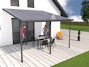 Gutta Standard Terrassendachsystem Typ D/E/F weiß/anthrazit