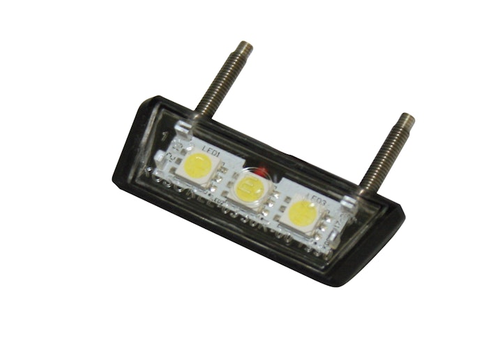 PROTECH Kennzeichenbeleuchtung LC-20 Alu & Stahl Schwarz  - Universal