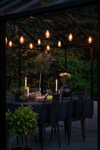 Konstsmide Ganzjahresbeleuchtung  LED Biergartenketten System Erweiterung 3