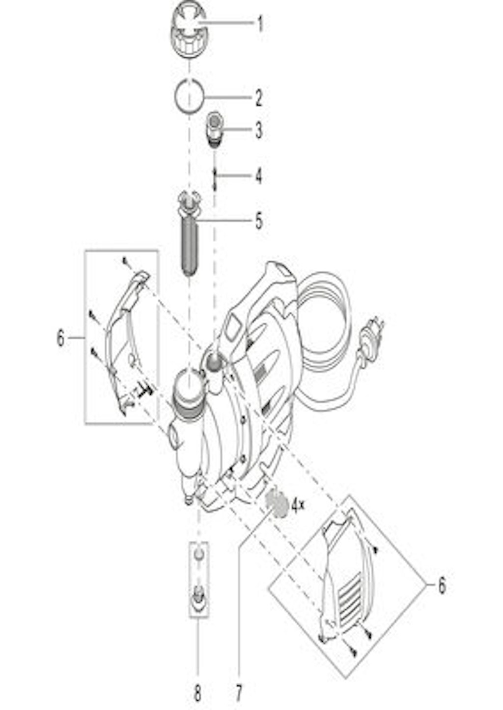 Explosionszeichnung Ersatzteile