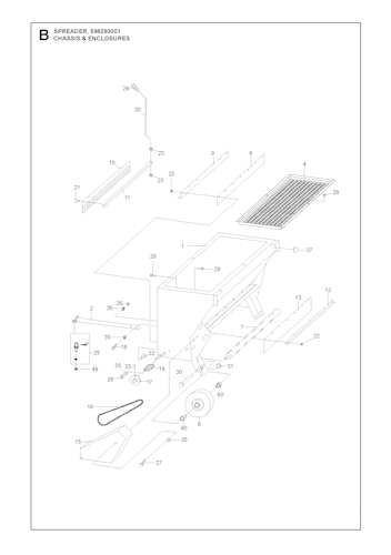 Husqvarna Zubehör für Aufsitzmäher 596293001 Streuwagen Profi - Rider 400er Serie