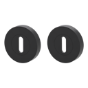 Vorschaubild Griffwerk Rosettenpaar rund GK4 -Graphitschwarz Schraubt. -BB