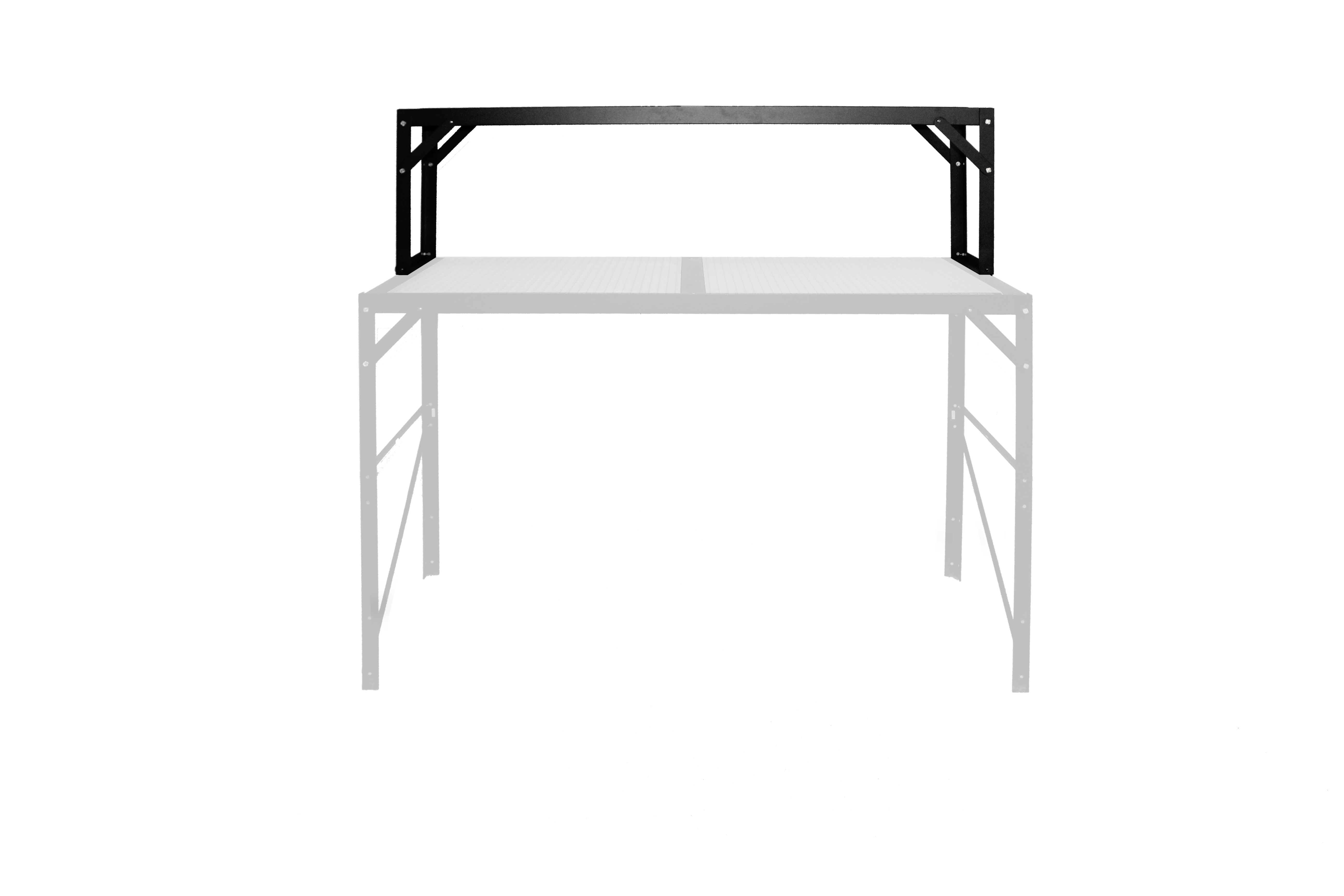 Vitavia Aluminium-Tischaufsatz mit Hohlkammerplatten-schwarz