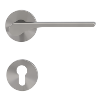 Griffwerk VAYA 261 LEAF LIGHT fast2fix Fast2Fix Rosetten rund Profilzylinder Samtgrau