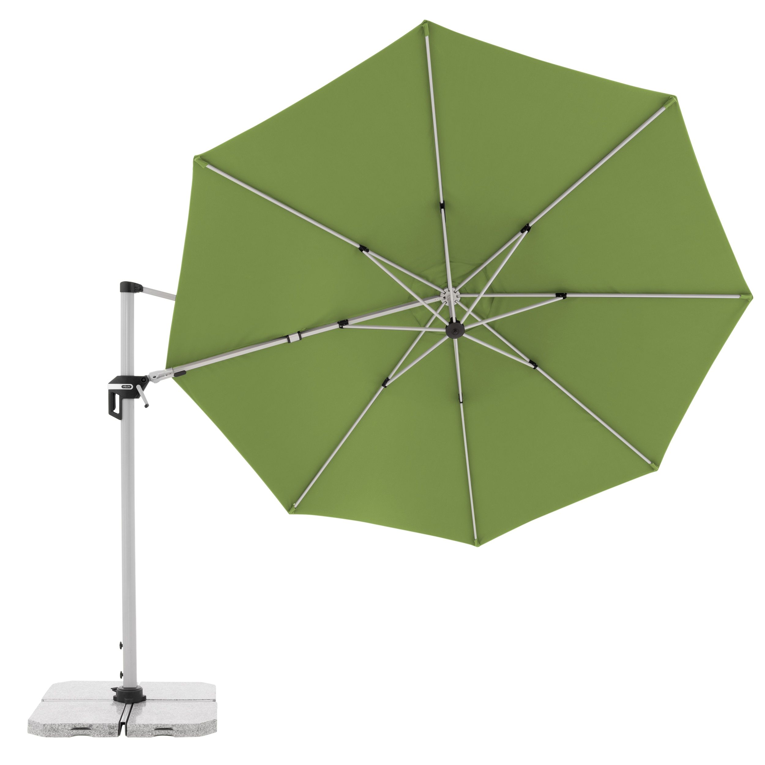 doppler Pendelschirm ACTIVE 370 Side, Aluminium Grau / 100 % Polyester 200 g/m²