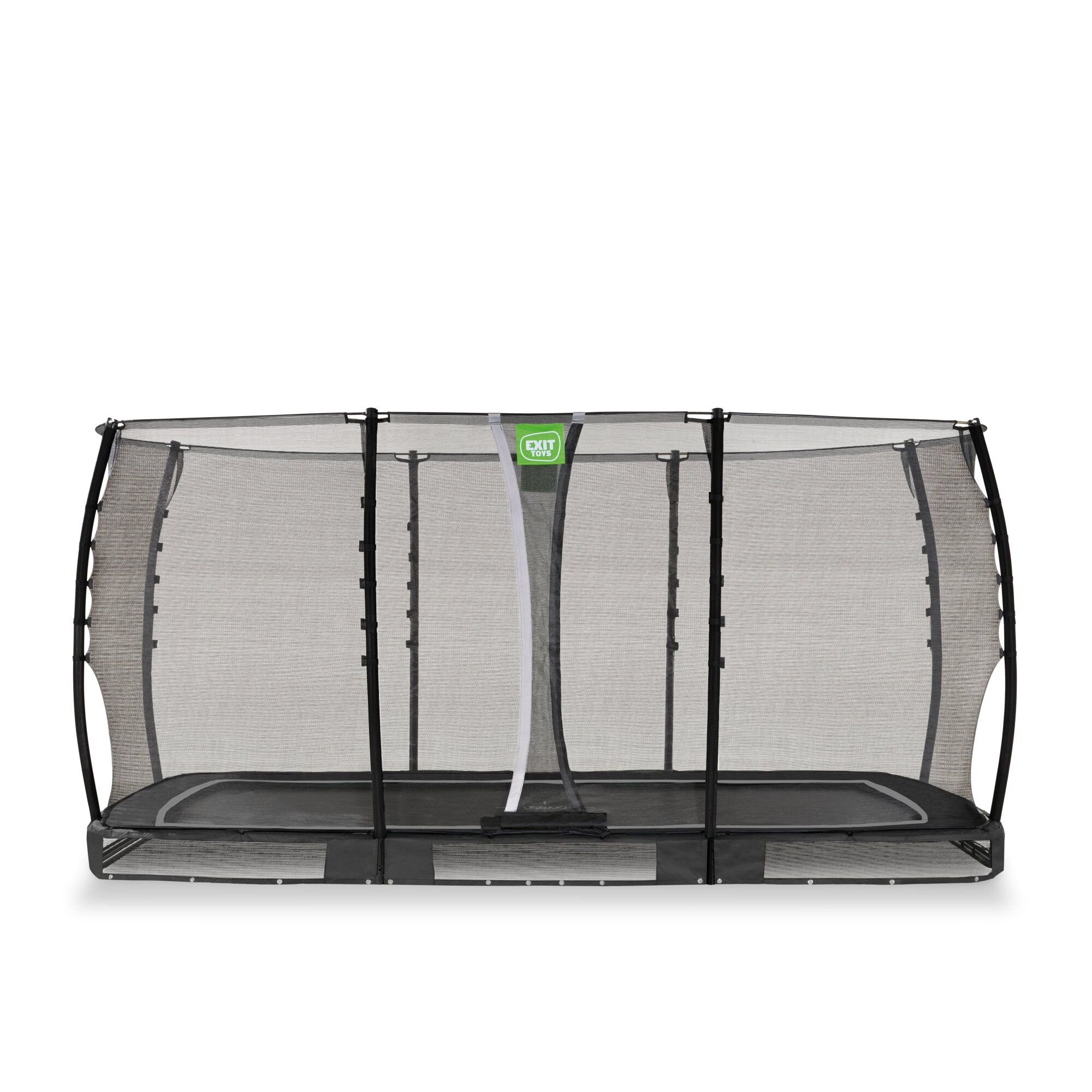 Exit Allure Classic Bodentrampolin mit Sicherheitsnetz 244 x 427 cm schwarz
