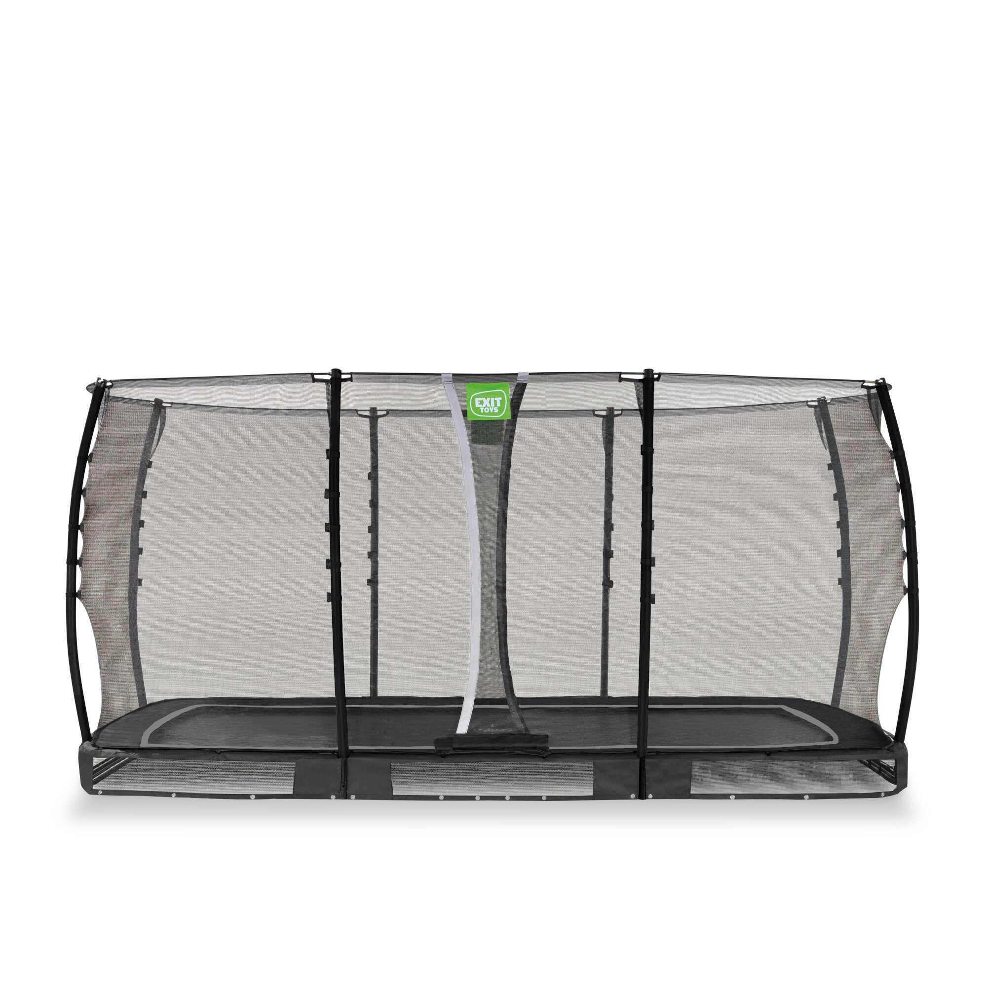 Exit Allure Classic Bodentrampolin mit Sicherheitsnetz 244 x 427 cm schwarz