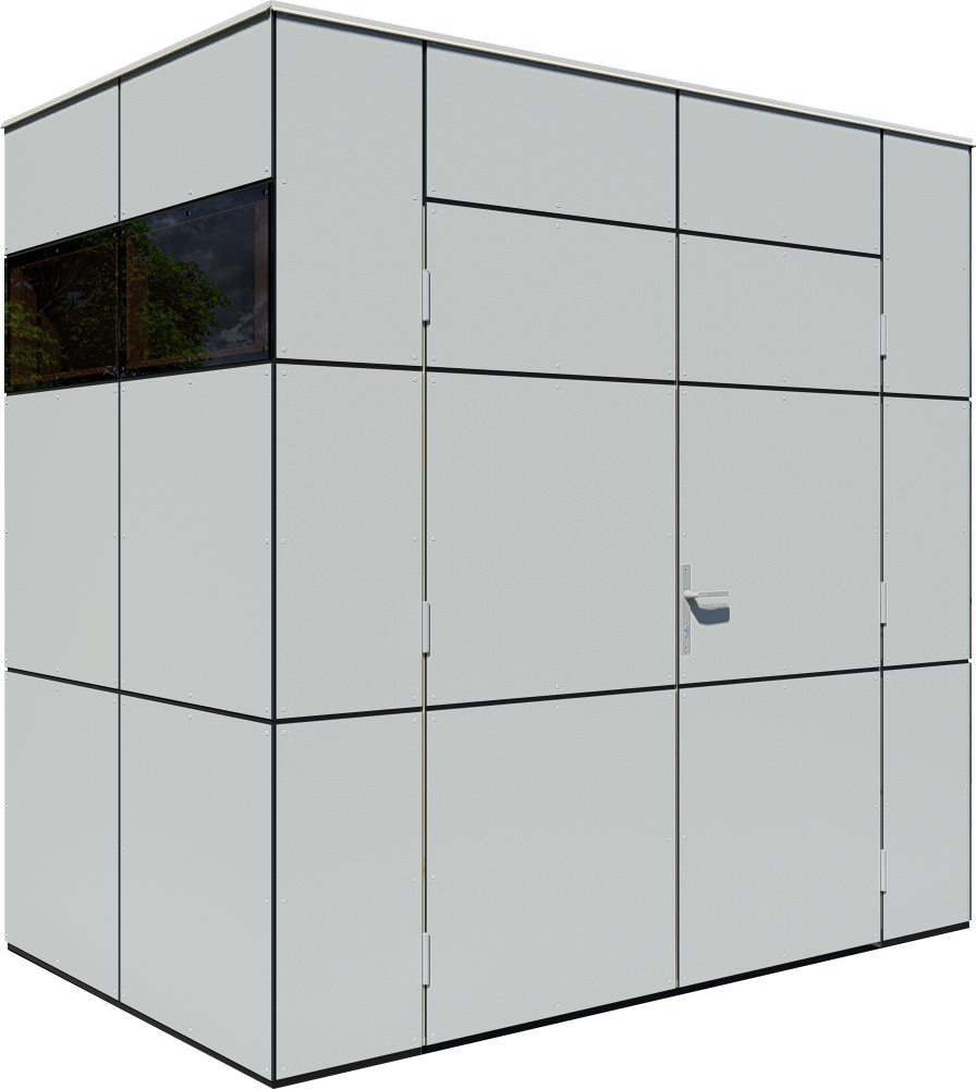 Thumbnail - Bertilo Gartenhaus HPL Mini - 6 mm grau
