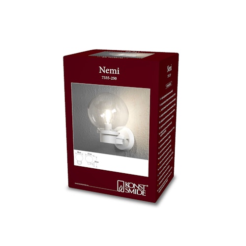 Konstsmide Wandleuchte Nemi Up, versch. Farben