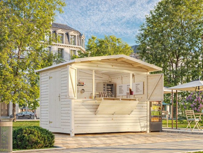 Palmako faltbarer Marktstand Marian 6,2 m² - 16 mm (20 Minuten Aufbauzeit!) 