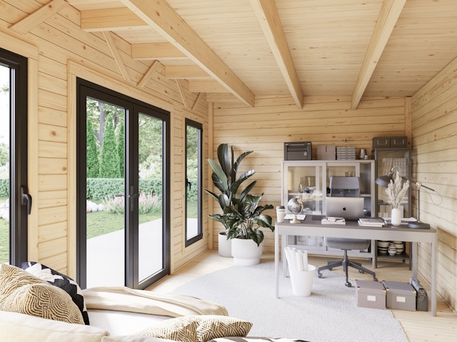 Palmako Gartenhaus Aurelia 16,7+7,9 m² - 44 mm