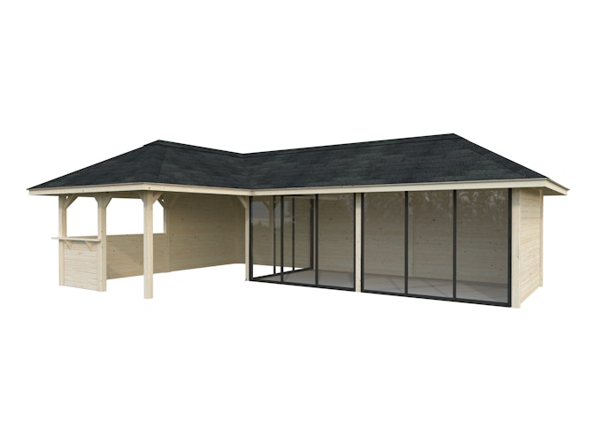 Palmako Pavillon Bianca 33,2 m² Set 220 Slide