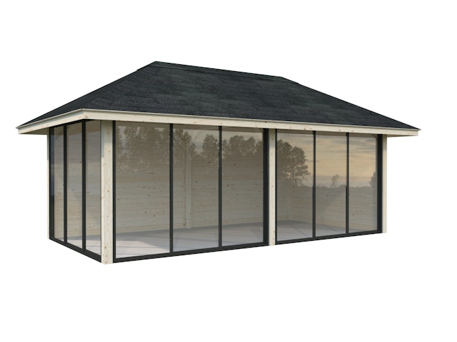 Palmako Pavillon Bianca 16,6 m² Set 202 Slide - 28 mm