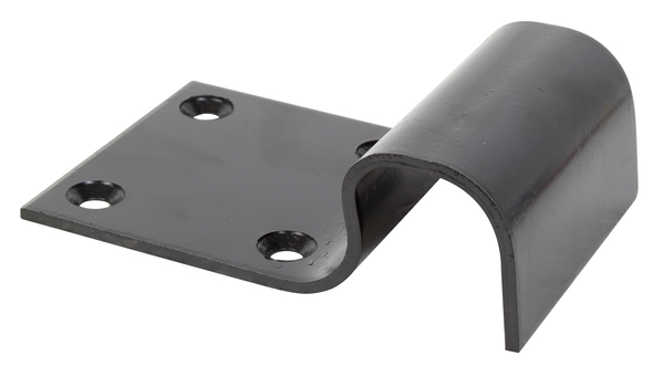 Alberts® Auflaufstütze KTL schwarz zum Aufschrauben HxB 50x90 mm