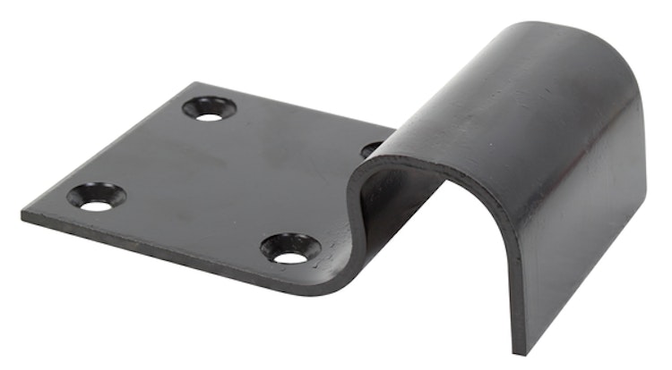 Alberts® Auflaufstütze KTL schwarz zum Aufschrauben HxB 50x90 mm 