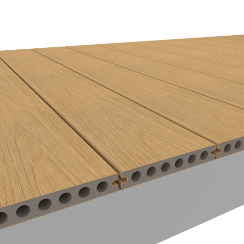 NewTechWood Deluxe WPC-Terrassendiele Hohlkammer Red Cedar  23 x 138 mm