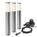 Vorschaubild Garden Lights Sockelleuchte Lunia 3er Set